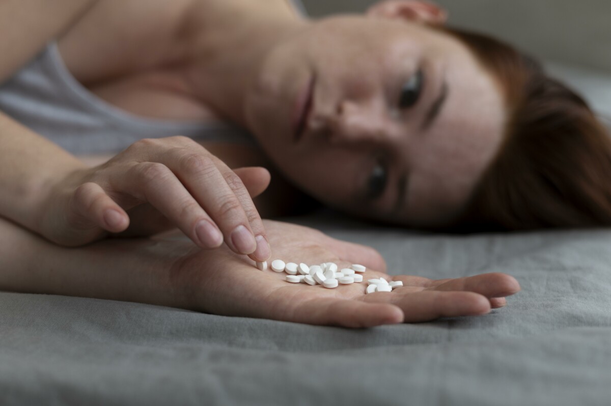 close-up-depressed-woman-holding-pills