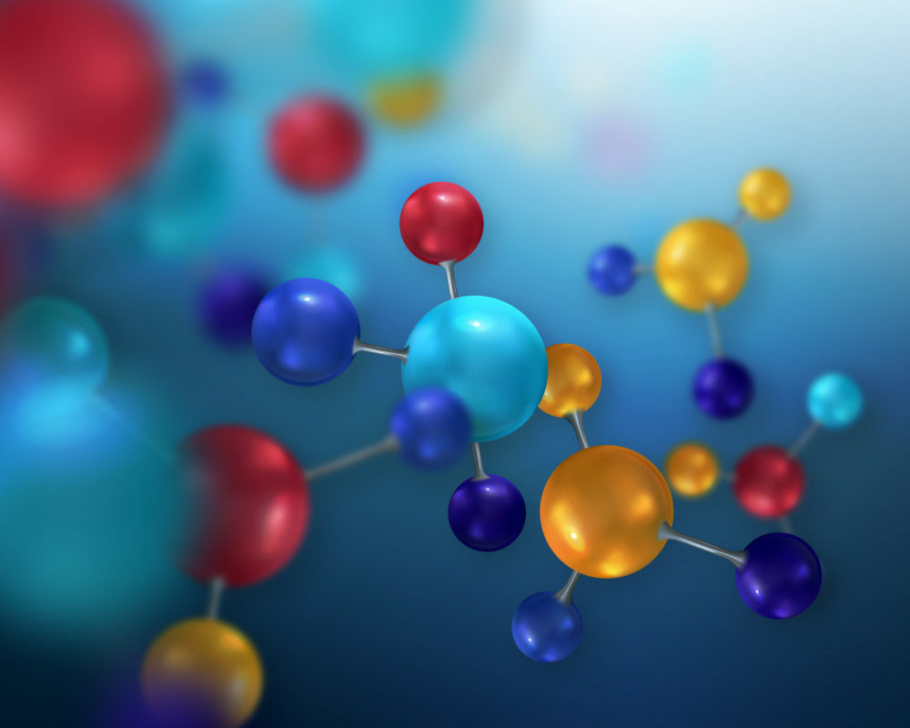 science-background-with-molecules