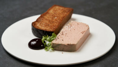 toasted-bread-with-pate-white-plate-dark-background-with-copy-space-close-up (1)