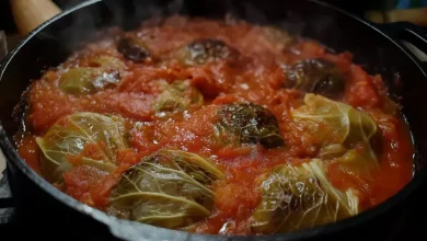 choux-farci-recette-de-grand-mère-en-cocotte-sauce-tomate