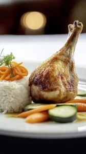 recette-pintade-à-la-cocotte-viande-riz-légumes
